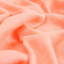 Coral Bamboo Muslin Swaddle Blanket