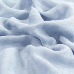 Blue Bamboo Muslin Swaddle Blanket