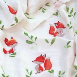 Baby Fox All-Seasons Bamboo Muslin Blanket