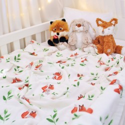Baby Fox All-Seasons Bamboo Muslin Blanket