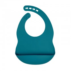 Silicone Pocket Bib Turquoise