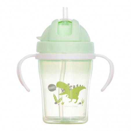Baby Sippy Cup with Straw Dino by Stephen Joseph