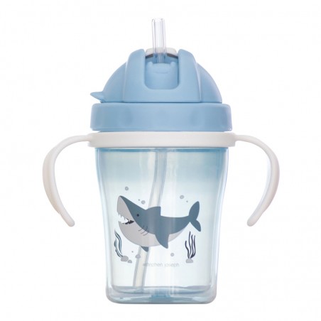 Baby Sippy Cup with Straw Shark by Stephen Joseph