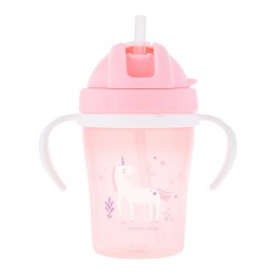 Baby Sippy Cup with Straw Unicorn by Stephen Joseph